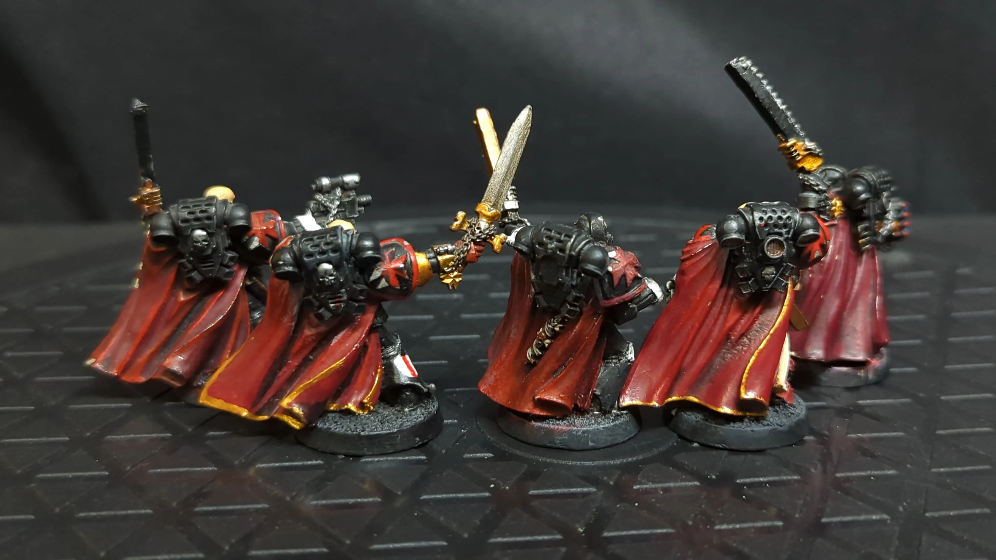 Warhammer 40k Black Templars Sword Brethren (OOP Metal) x5 OOP Painted - Image 2