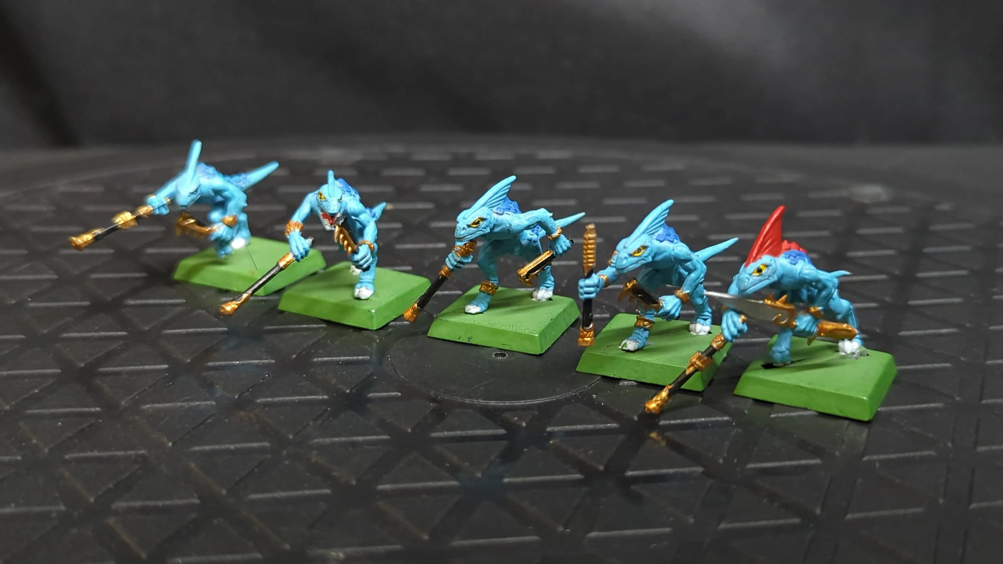 Age of Sigmar Seraphon Chameleon Skinks x5 OOP Painted