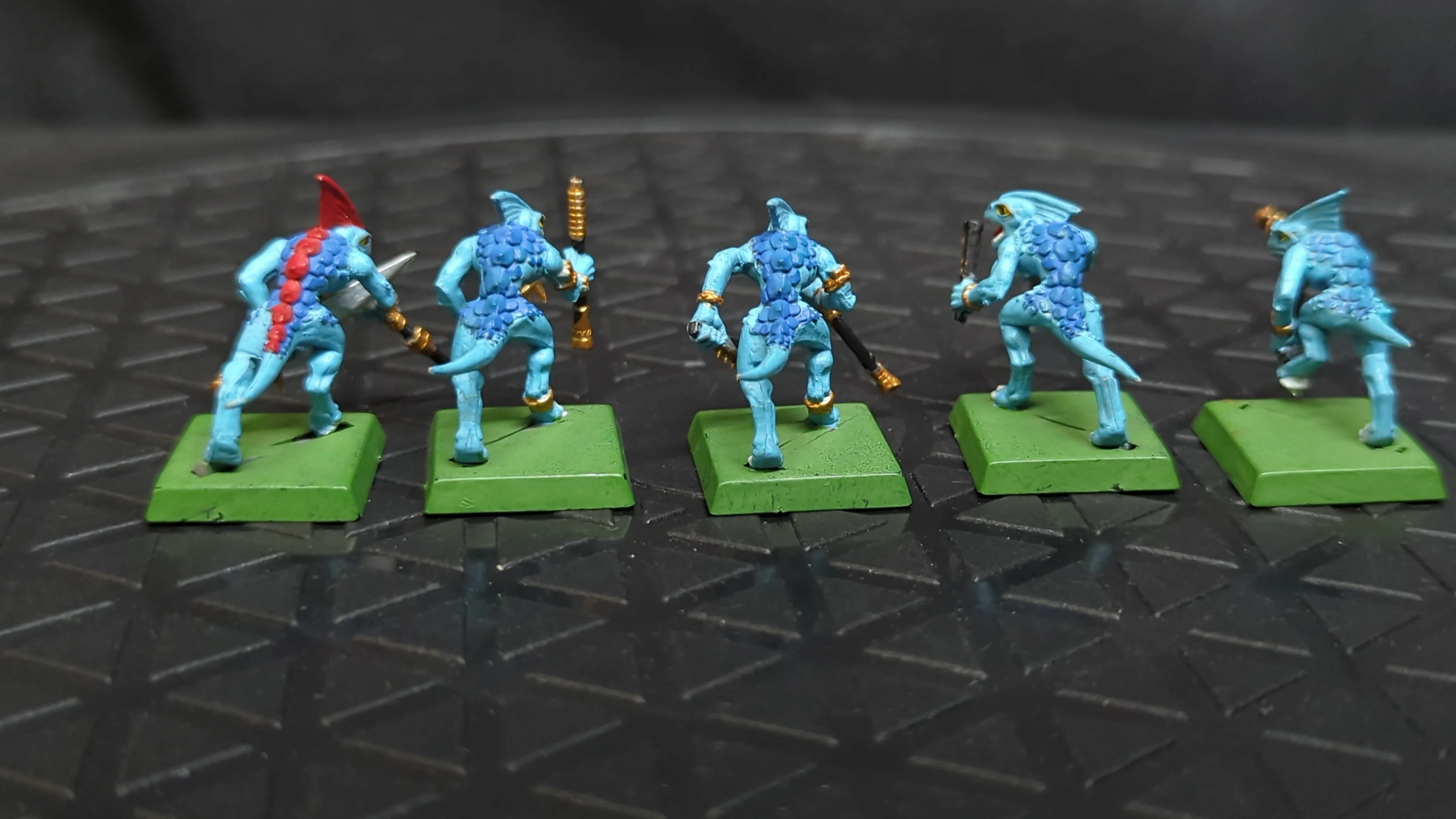 Age of Sigmar Seraphon Chameleon Skinks x5 OOP Painted - Image 2