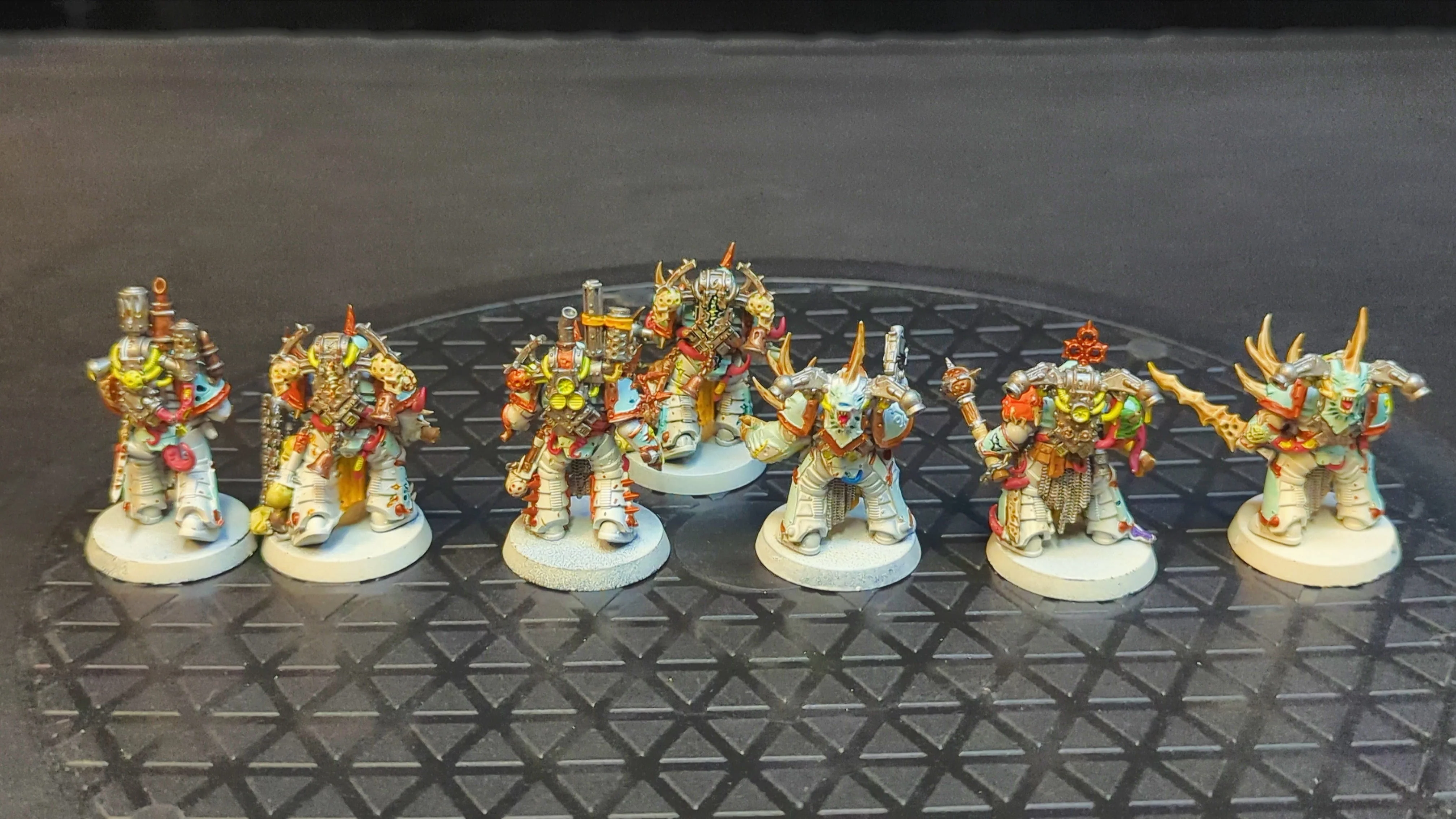 Warhammer 40k Death Guard Plague Marines x7 Painted - Image 2