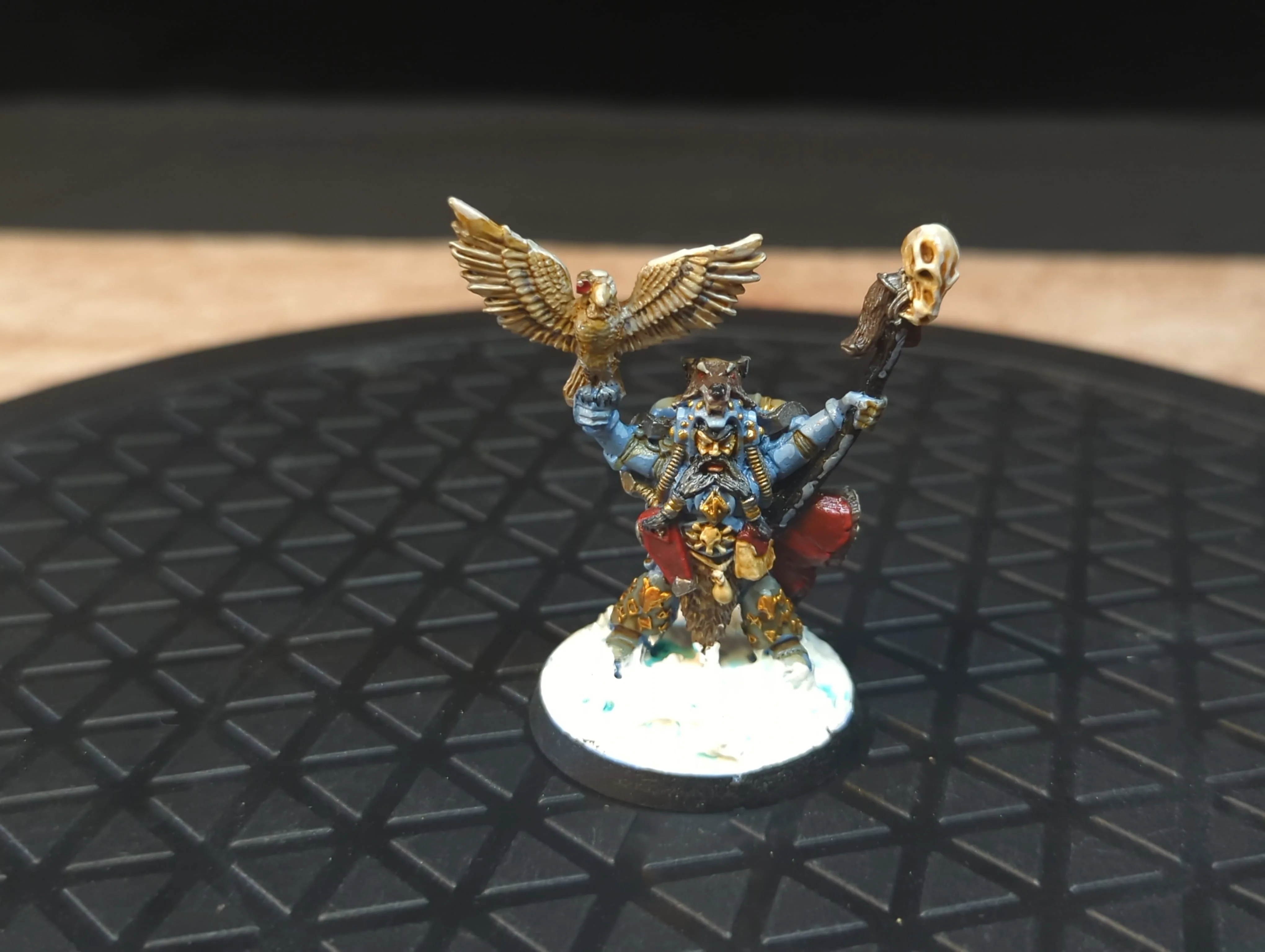 Warhammer 40k Space Wolves Njal Stormcaller (OOP Metal) x1 OOP Painted