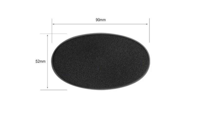 105mm x 70mm oval base x1