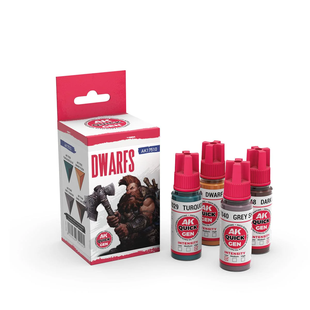 AK Interactive Quick Gen Acrylics Set - Dwarfs