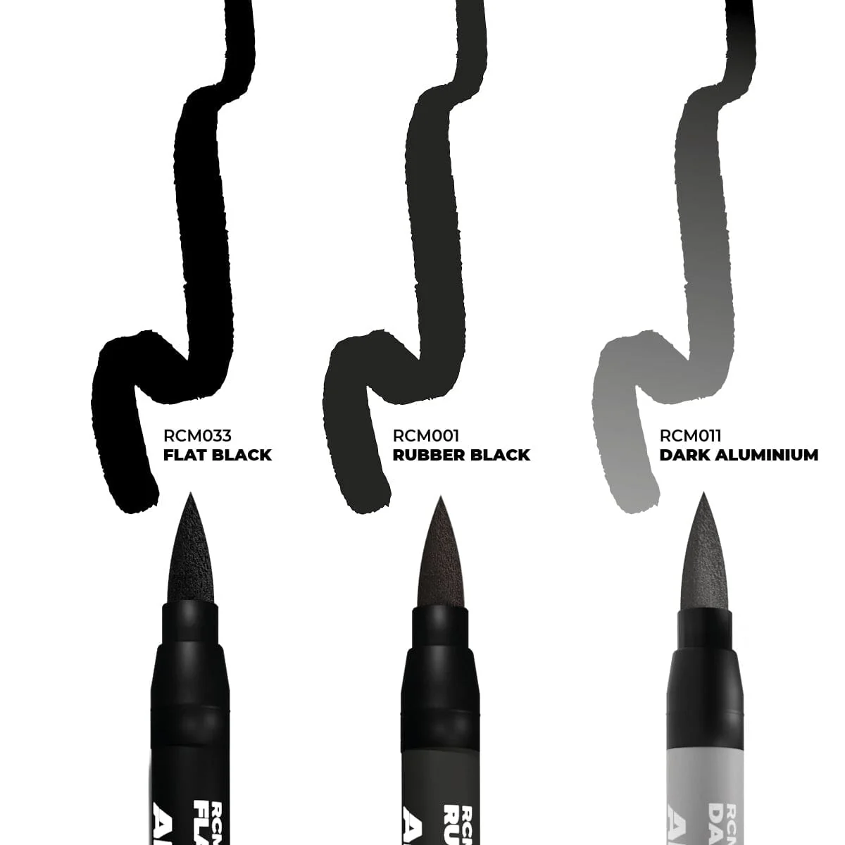 AK Interactive Real Colors Markers Set x3 - Wheels - Image 2