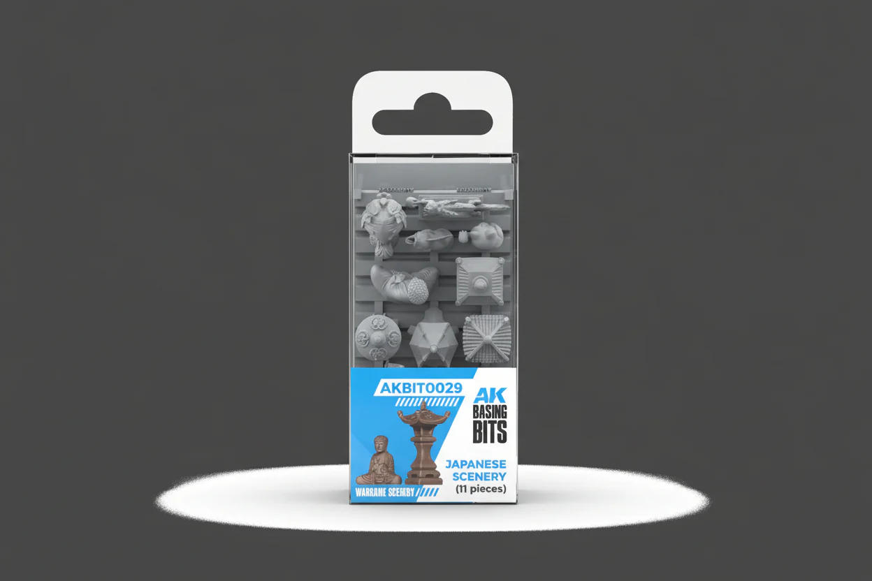 AK Interactive Resin Basing Bits - Japanese Scenery