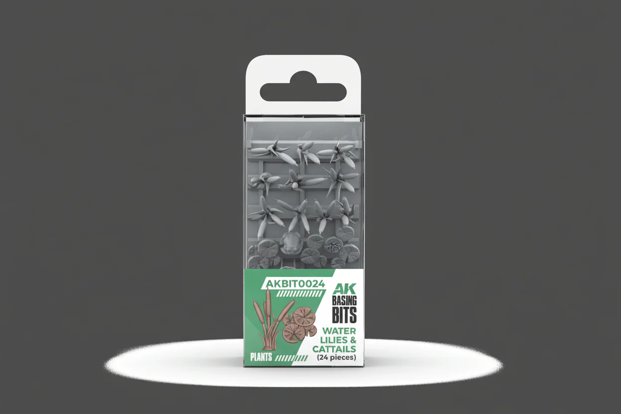 AK Interactive Resin Basing Bits - Water Lillies & Cattails
