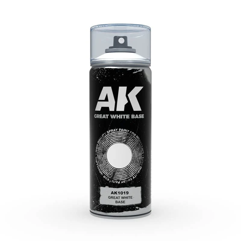 AK Interactive Wargame Primer Spray - Great White Base 150ml