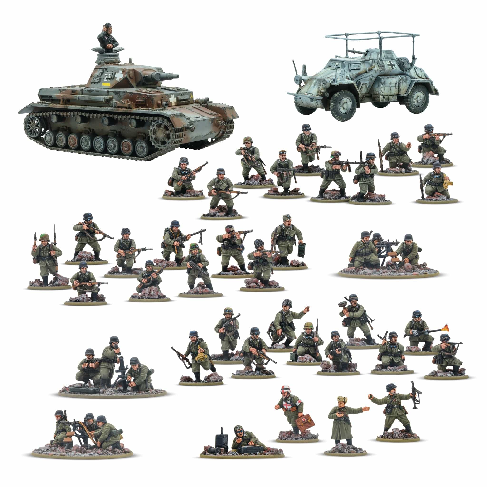 Bolt Action German Veterans Infantry Rattenkrieg Starter Army
