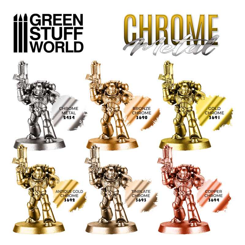 GSW Chrome Metal Paint - Bronze Color 17ml - Image 2