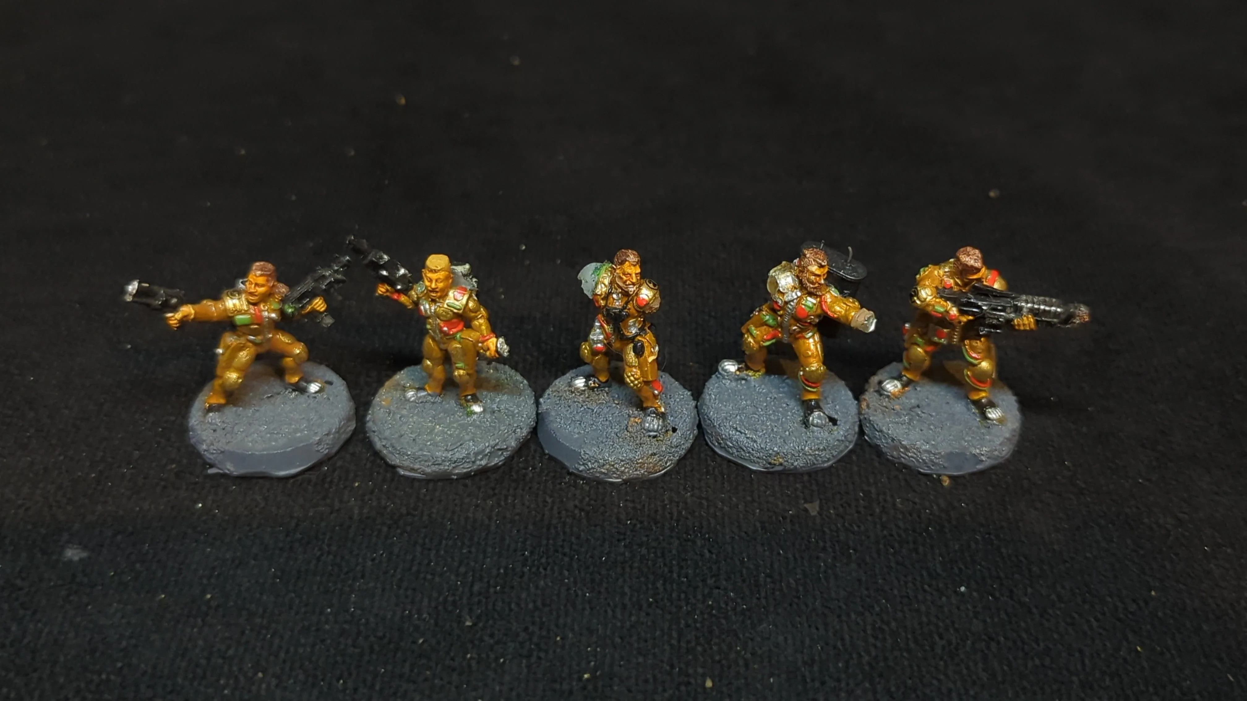 Warhammer Necromunda Necromunda Van Saar Gang x5 OOP Painted