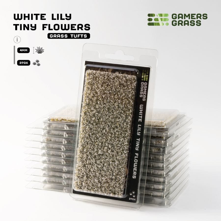 Gamer's Grass Tufts - White Lily Tiny Flowers - Image 2