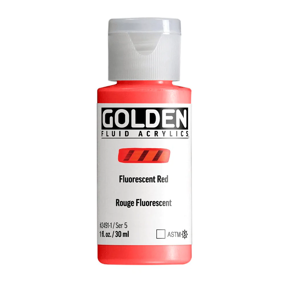 Golden Acrylics 30ml - Fluorescent Red