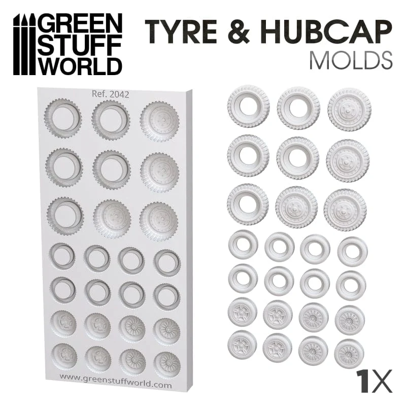 GSW Silicone Mold - Tire and Hubcaps