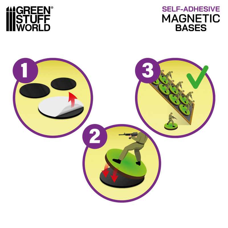 GSW Magnetic Adhesive Sheets - Precut Sizes - 28,5mm - Image 2