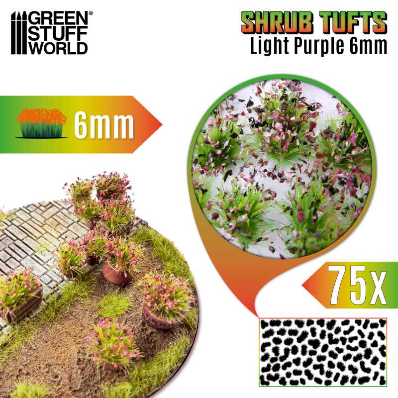 GSW Shrubs Tufts 6mm - Light Purple