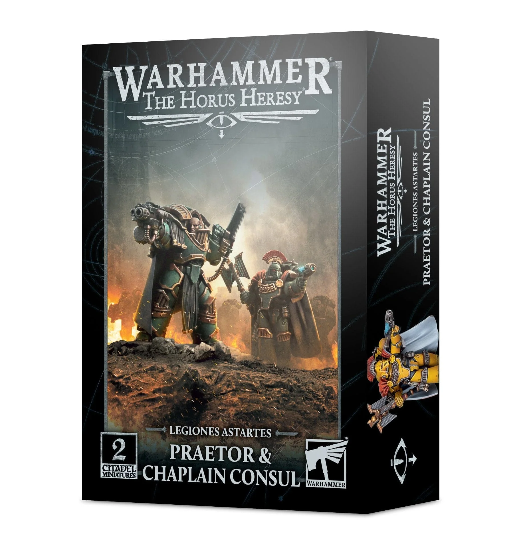 Horus Heresy Legiones Astartes Cataphractii Praetor & Chaplain Consul
