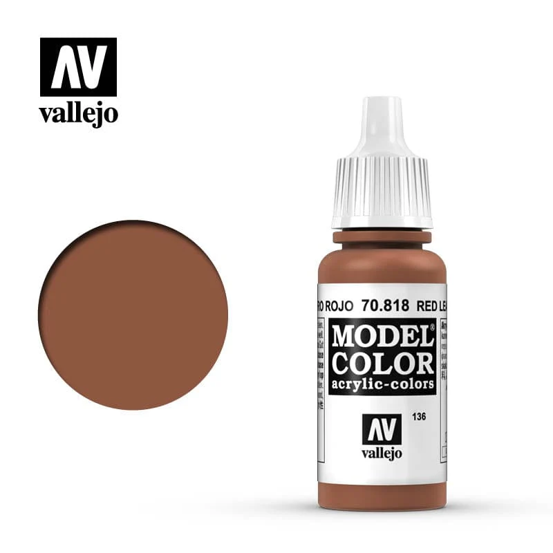 Vallejo Model Color Red Leather 17ml - (161)