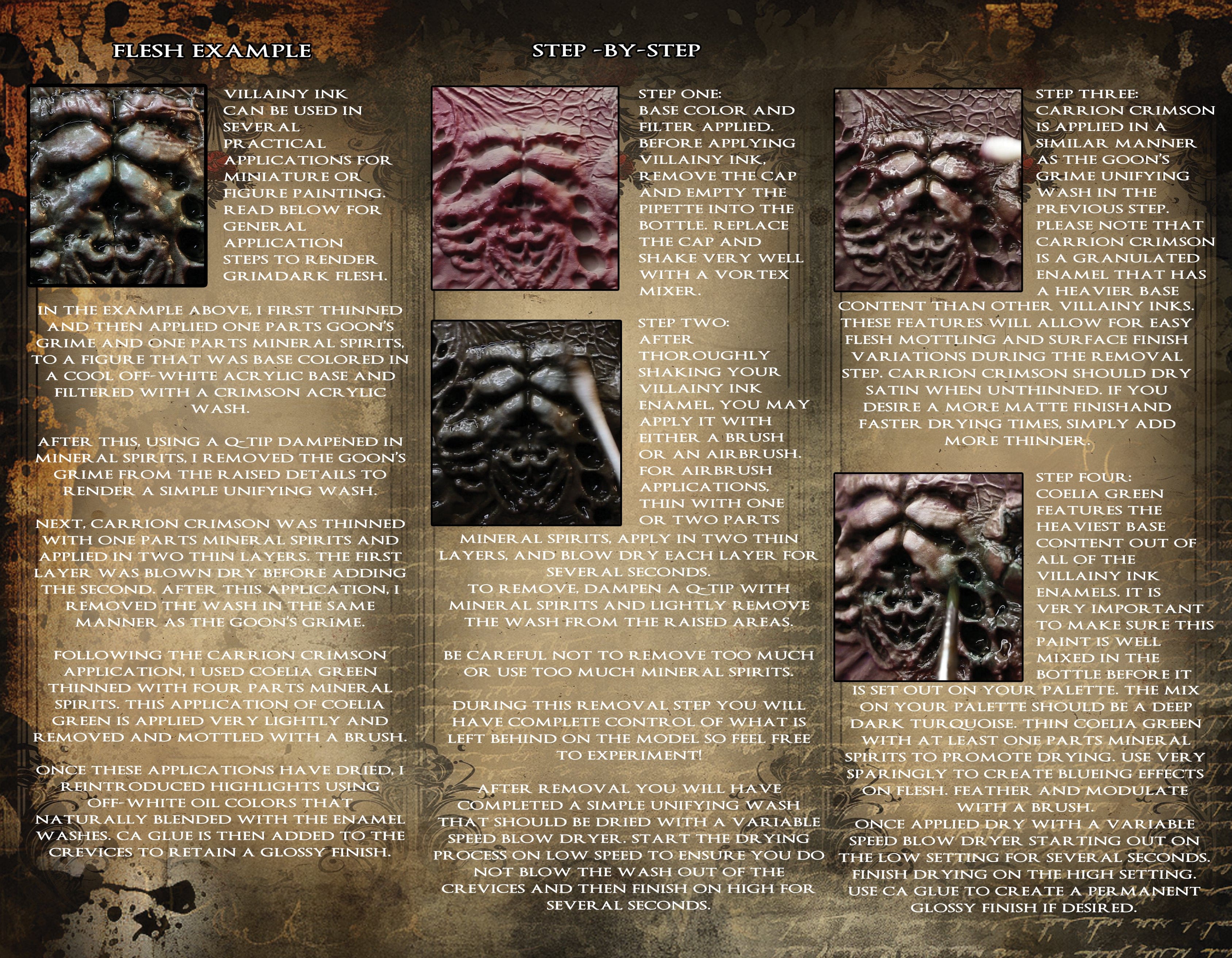 Villainy Inks Phase I - Handcrafted Enamel Washes 30ml - Sector Rust - Image 8