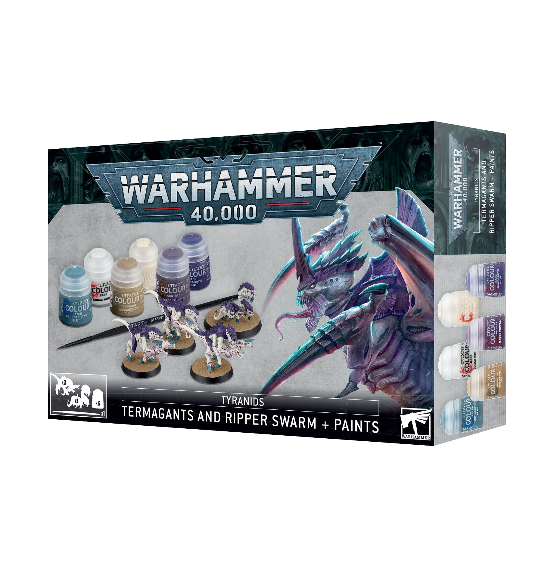 Warhammer 40k Termagants and Ripper Swarm + Paints Set