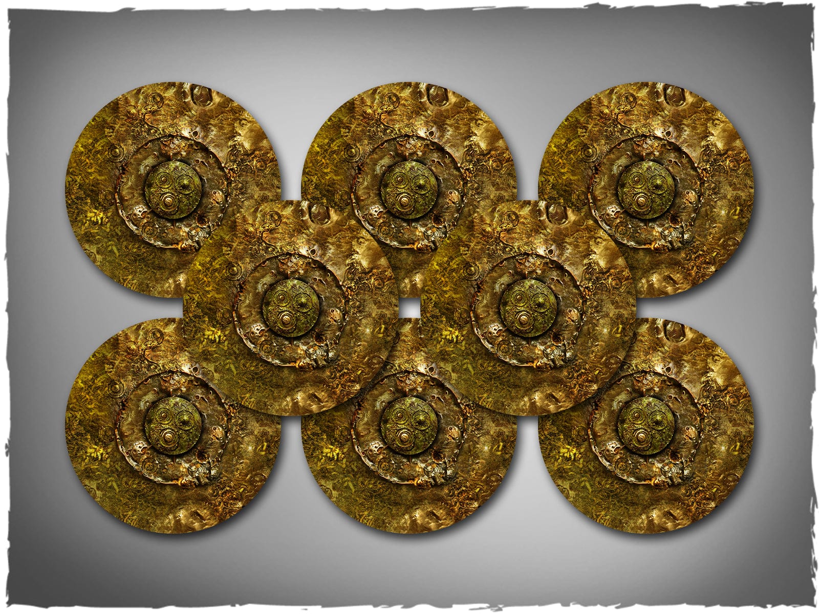 Warhammer Neoprene Objective Markers set - Rotten Garden